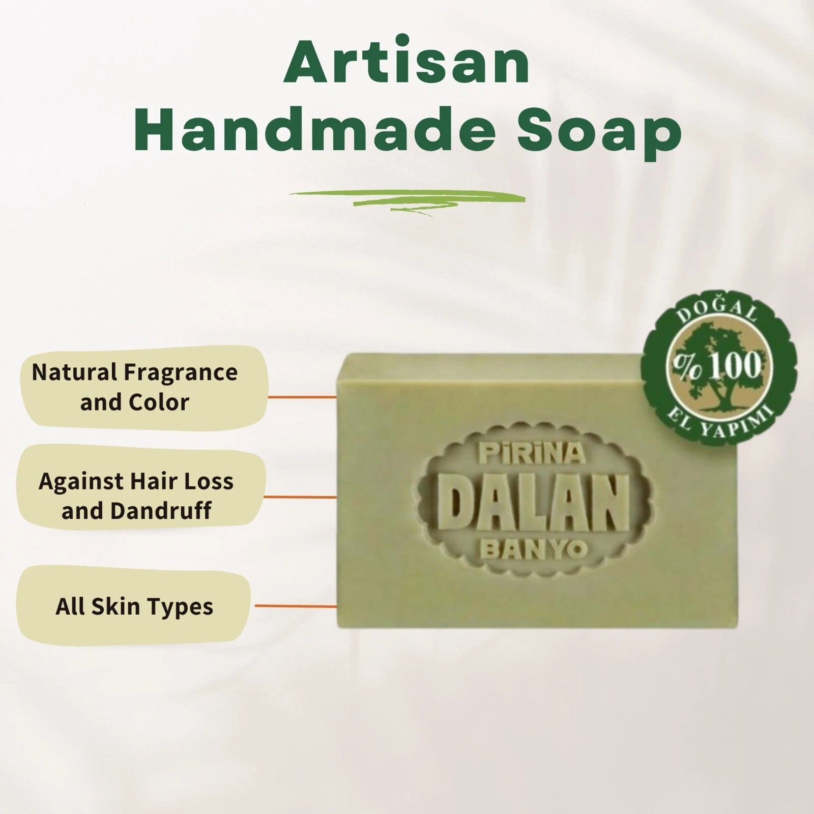 Dalan Antique Olive Oil Bar Soap 100% Natural