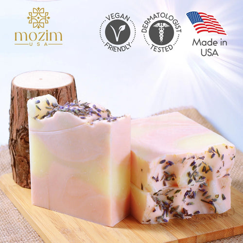 Handmade Soap, Natural Cold Pressed 4.2oz Soap Bars Gift Set